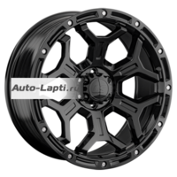 LS FlowForming 9x20/6x139,7 ET20 D106,1 RC68 BK (конус, Колпак+лого)